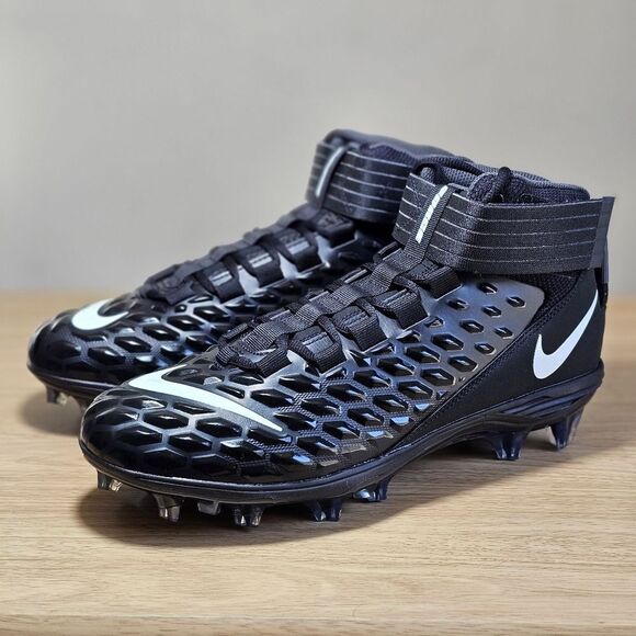 Nike Force Savage Pro 2 Football Cleats Shoes Black White AH4000-100 Men's 11 LE - Picture 2 of 14